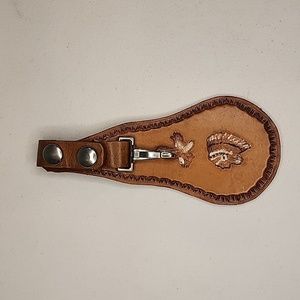 Tooled Leather Wearable Key Holder